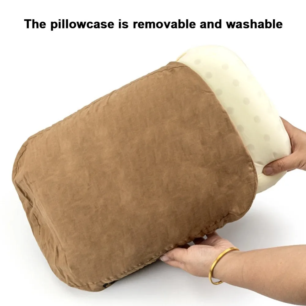 Soft and Slow Rebound Memory Foam Pillow Portable Outdoor Camping Travel Cervical and Lumbar Support Cervical Spine Pillow