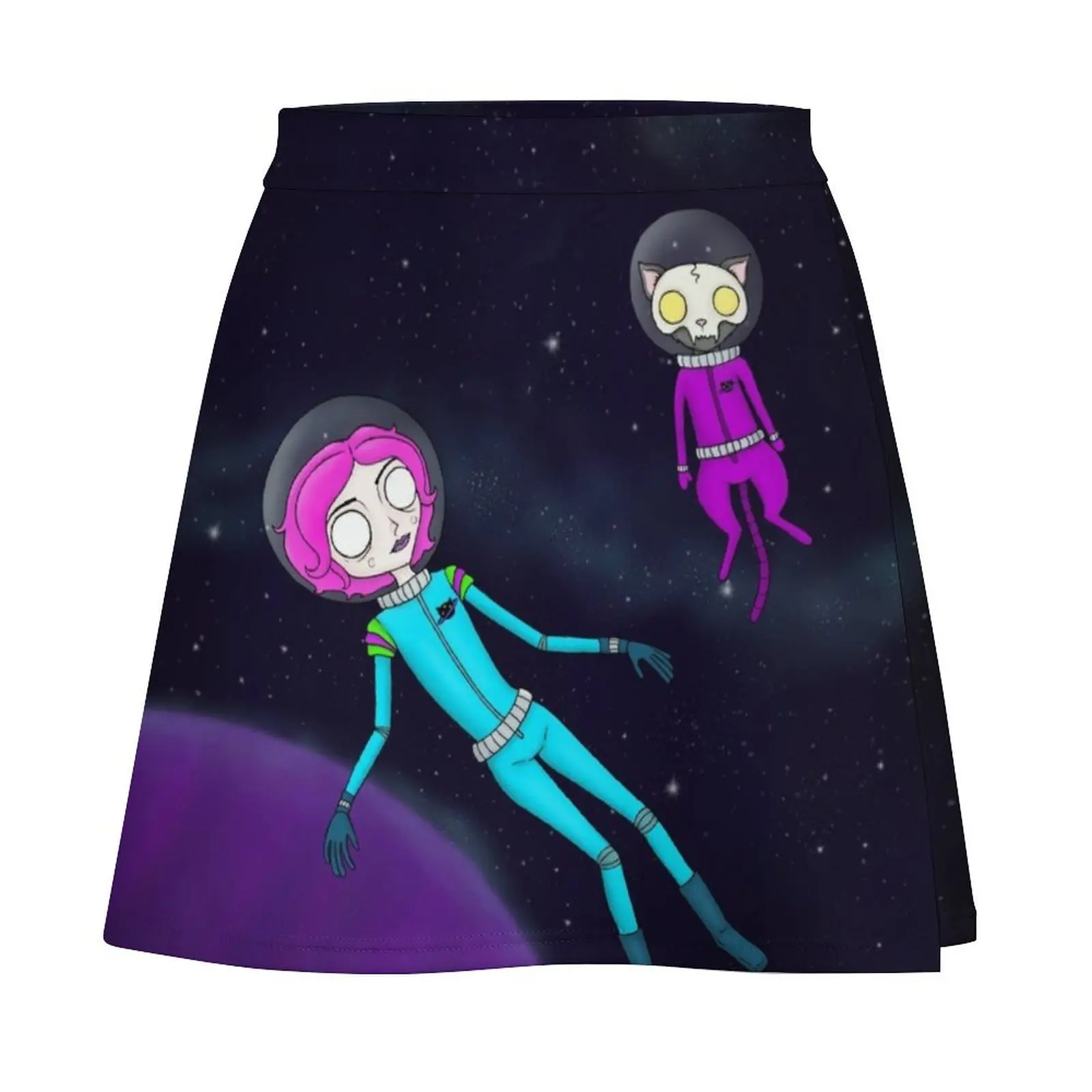 Drifting in space Mini Skirt korean style clothes Women clothing rave outfits for women Mini Skirt