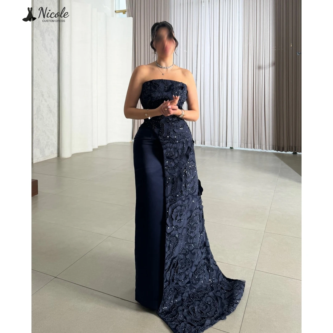 

Nicole Line A Evening Dresses Woman Elegant Party Dresses for Women Luxury Evening Dress 2025 Custom Made Off-shoulder Prom Gown