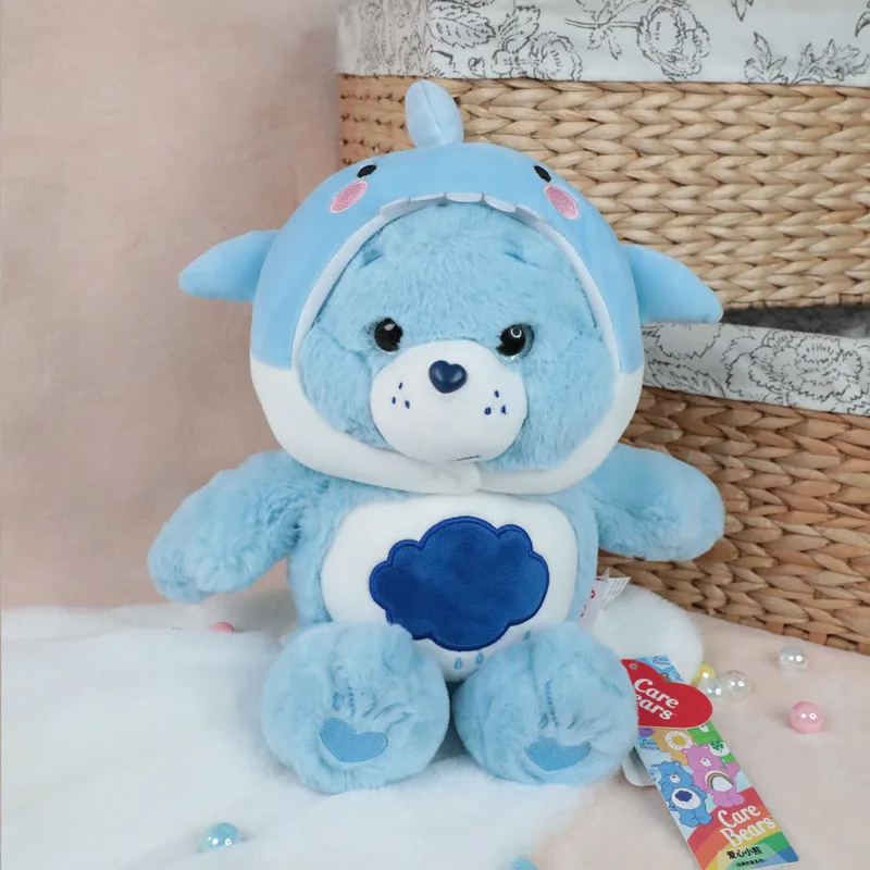 Genuine 33cm Carebears Cute Animal Series Plush Ornaments Cartoon Bear Transformed Into Doll Gift Toys