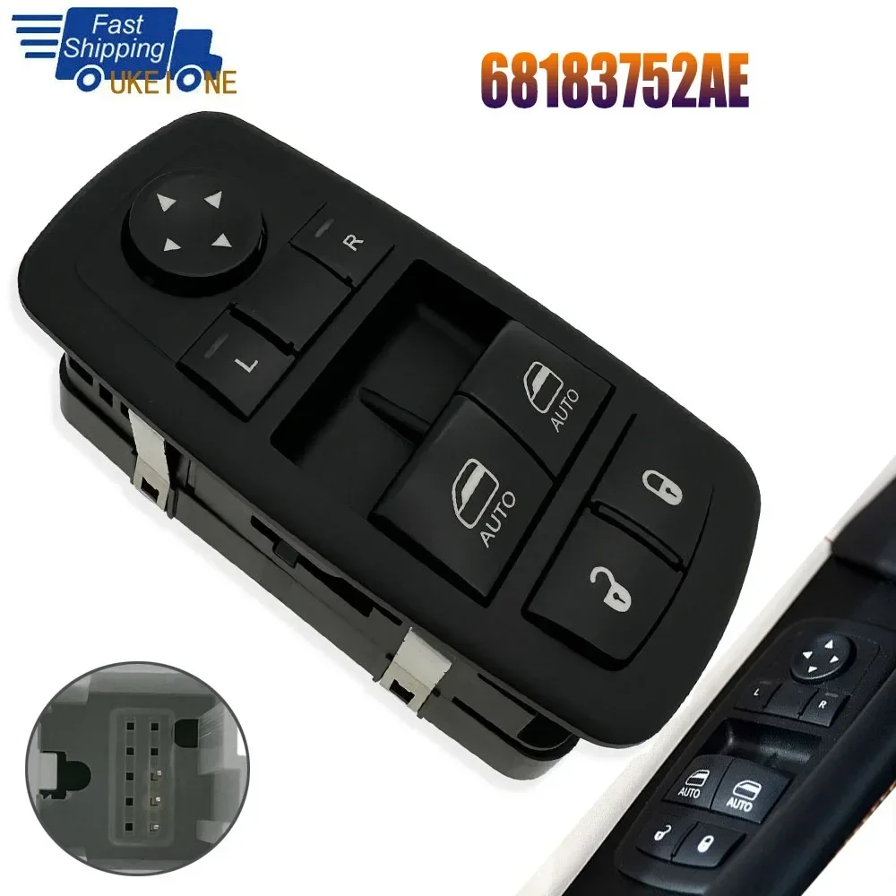 Car Accessories 68183752AE for Dodge Challenger 2015 2016 2017 Electric Power Window Lifter Switch Control Button 68183752AB