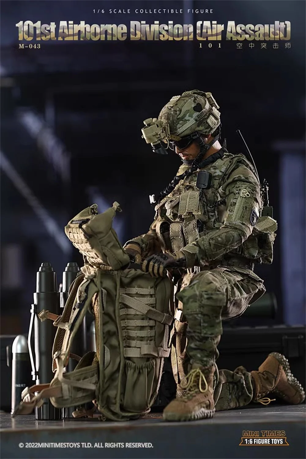 1/6 Minitimes M043 Modern Soldier US. 101st Action Figure Full Set Moveable Action Figure Gift For Fans Collect In Stock