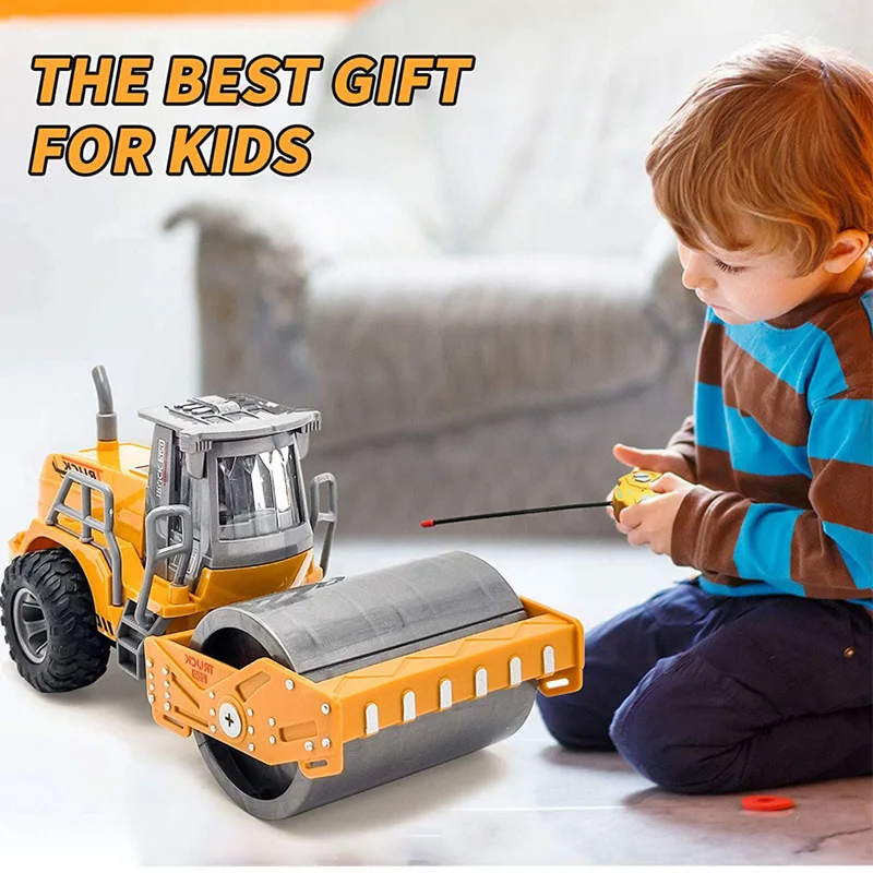 Rc Car Toys Truck 1:30 Wheel Shovel Loader 6CH 4WD Metal Remote Control Bulldozer Construction Vehicles For Boys Hobby Toy Gifts