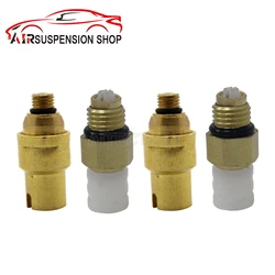 2x Front/Rear Air Holding Valve With Pair M8 Air Connector Brass Fittings For Audi A8 D3 Air Suspension Shock Car Accessories