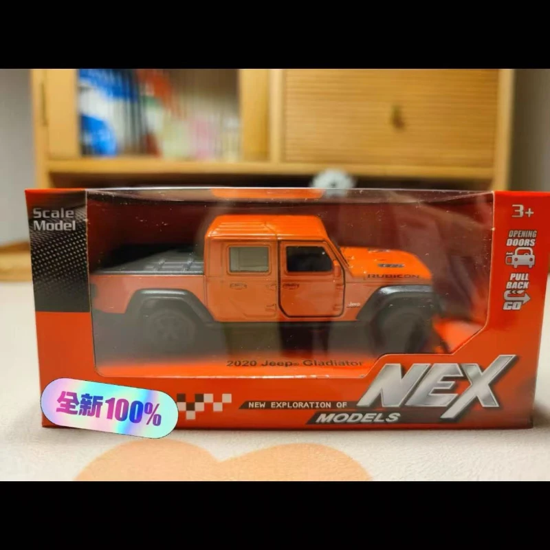 WELLY 1:36 2020 Jeep Gladiator Diecast Toy car Fuoristrada Modello In Metallo Tirare Indietro Auto In Lega di Auto Per Il Regalo Dei Bambini B618