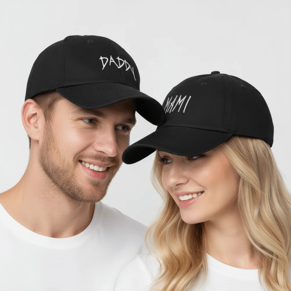 Fashion Letter Embroidered DADDY MAMI Baseball Cap Cotton Adjustable Couple Cap Casual Sunscreen Hats For Man Women