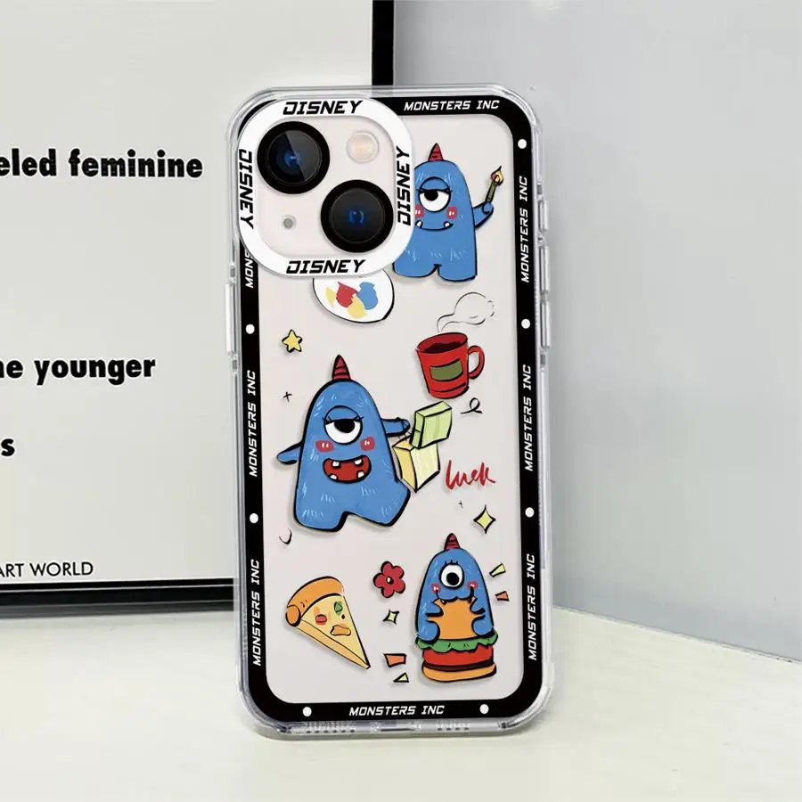 Cartoon Disney Monsters Inc Transparent Clear Soft Case for Motolora Moto G22 G32 G52 G71 G72 G73 Edge 40 5G Phone Cover Shell