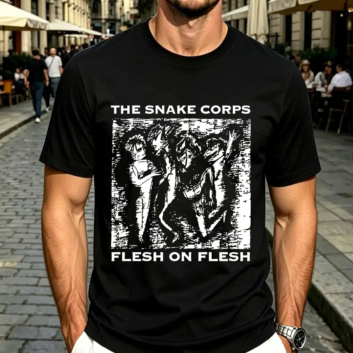 washed T Shirt Snake Corps Sad Lovers And Giants Red Lorry Yellow Cocteau Twins The Chameleons Goth Post Punk vintage Washed