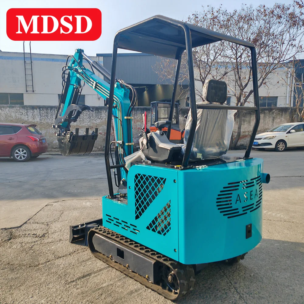 무료 배송 1.2톤 미니 굴삭기 농업용 디젤 굴삭기 간편 작동 EPA EURO 5 엔진 다목적 굴삭기