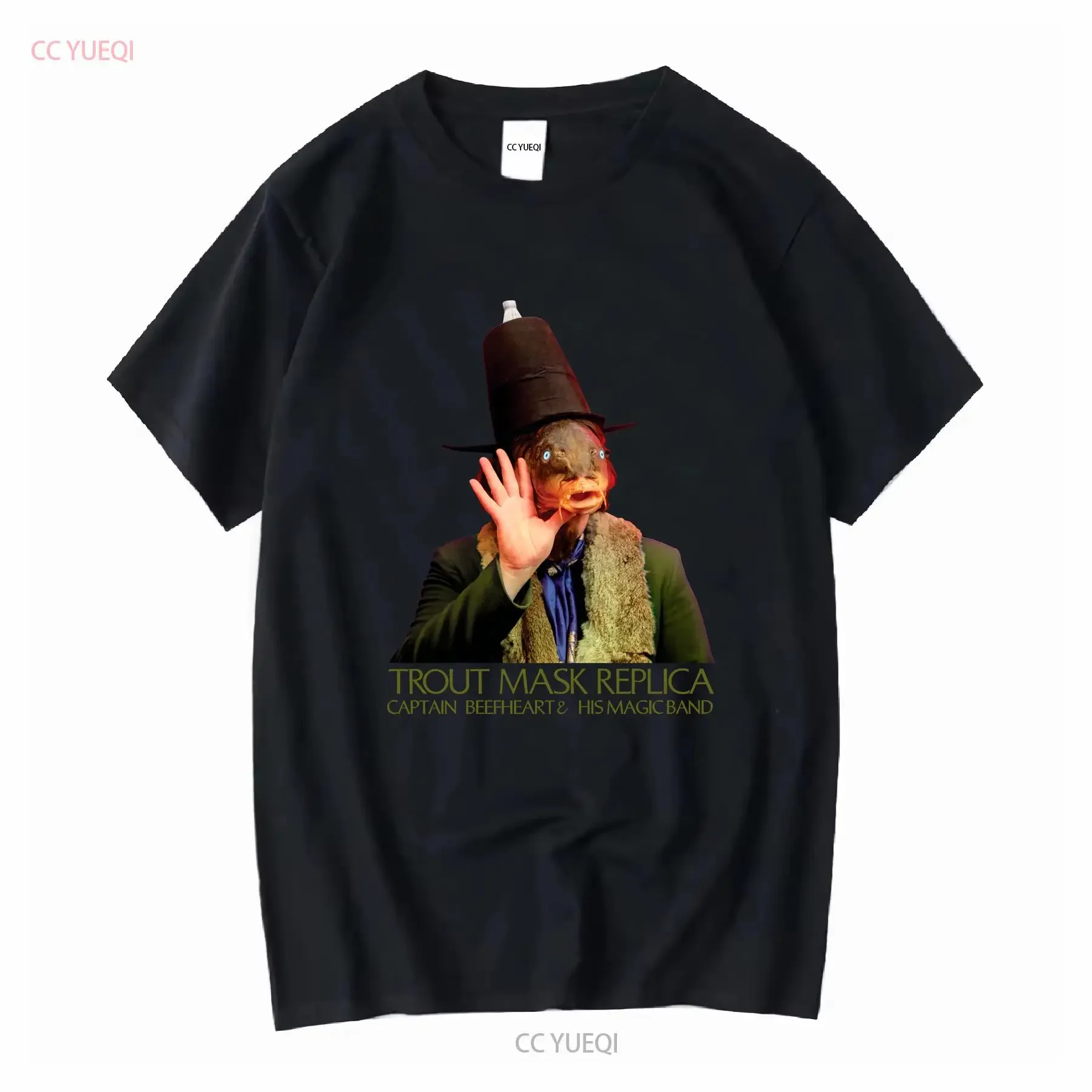 America Musician Captain Beefheart T Shirt Trout Mask Replica Magic Band St Clair vintage Washed Stretched Slightly Casual