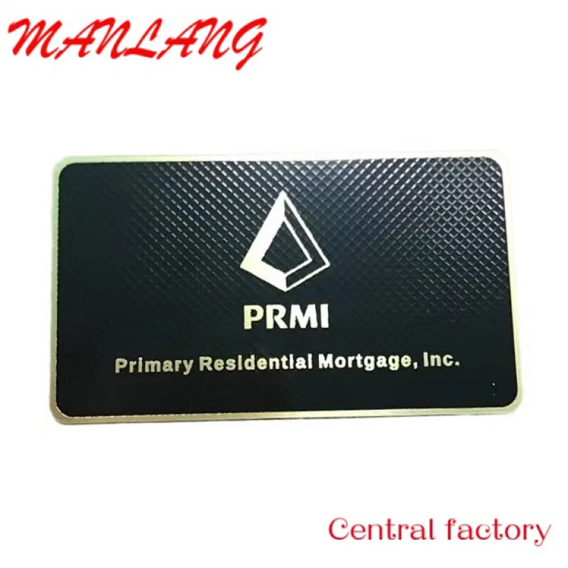 Custom  CS etal N  Reritable RFID Card ith Qr Code N 4k Gold etal Busins Card   N etal Busins Card