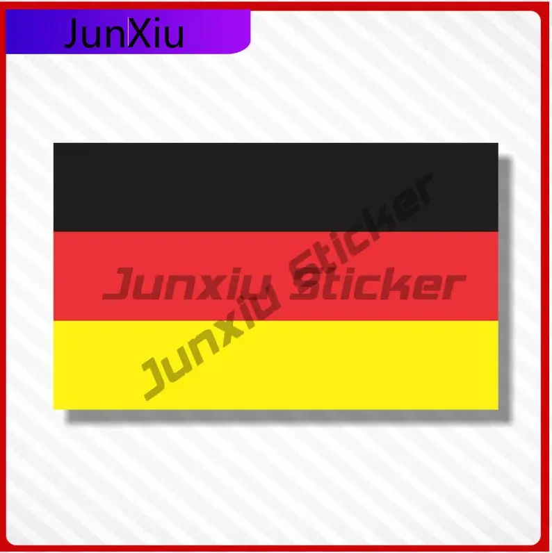 

German Flag Sticker Germany Vinyl Decal Scratch-proof Exterior For Bumper Bodywork Windshield Guitar Macbook Pro Air Laptop Suv