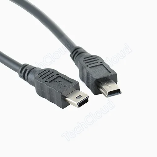 Mini USB male-to-male adapter fordashcam  T-shaped port data connector, electronic dog  Mini 5-pin plug