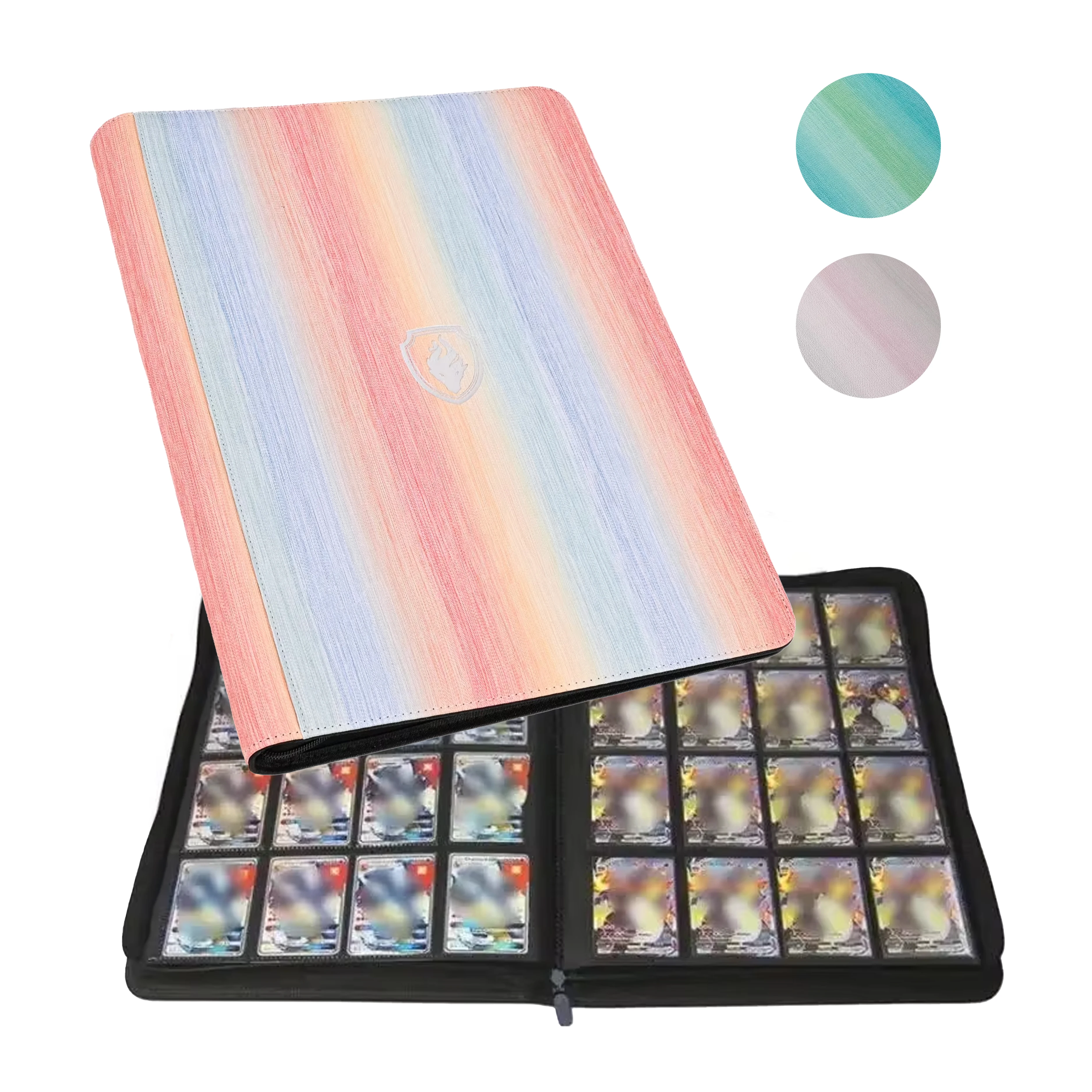 16-Pocket Card Binder (1024 Cards) – Gradient color design storage binder for trading cards & sports cards. Collector's choice