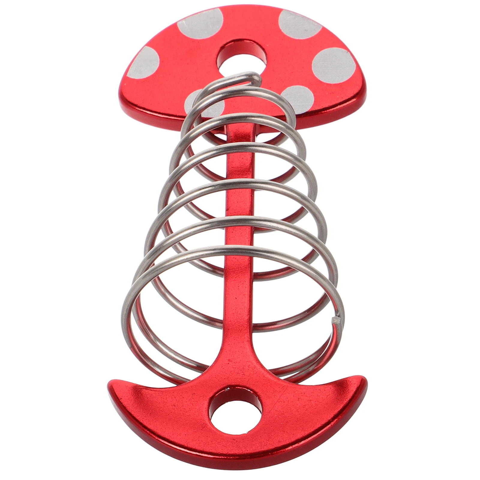 

Herringbone Nail Mushroom Tent Peg Spring Buckle Wear resistant Camping Accessories Multi function Rope Tightener Aluminum