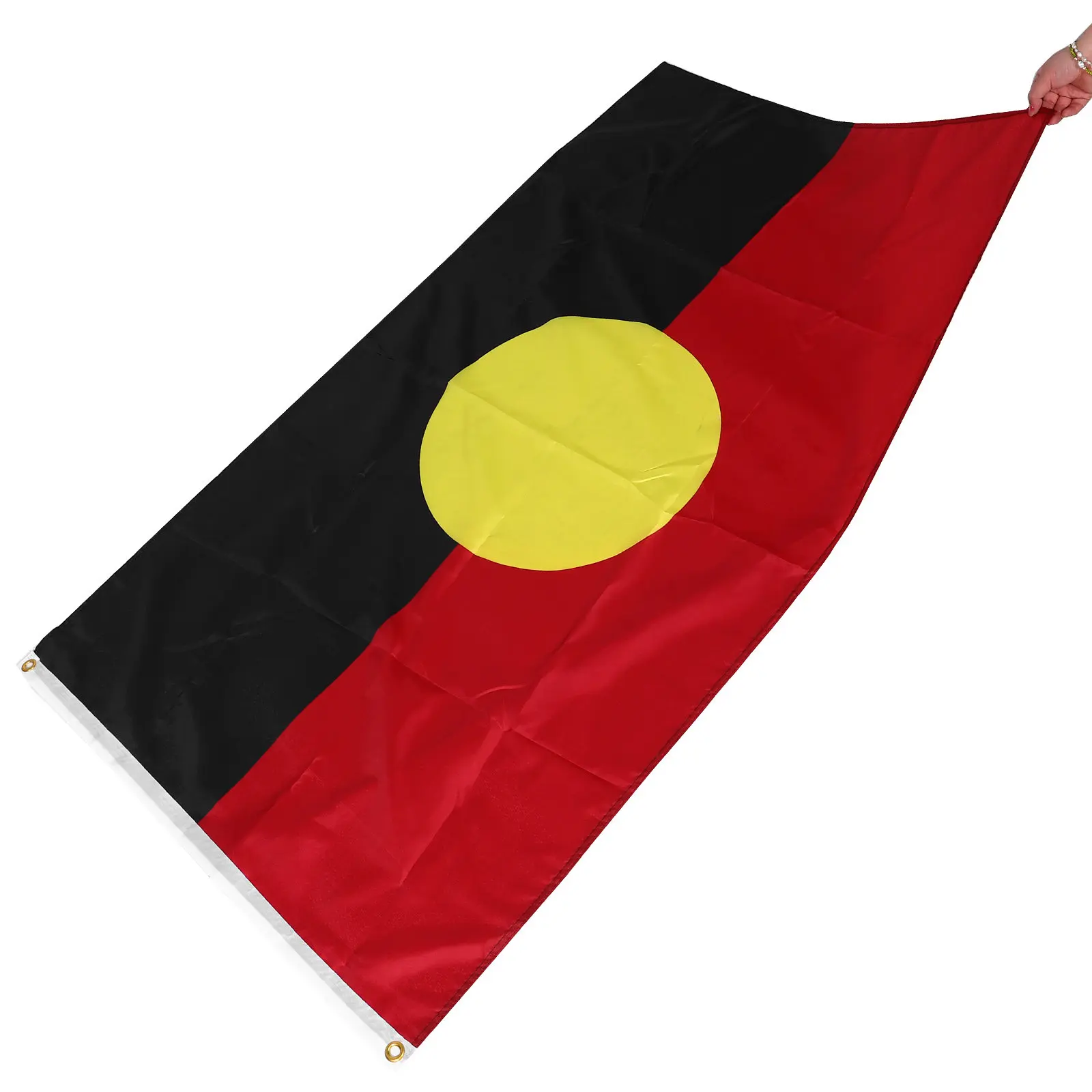 Polyester Indigenous Flag Weather-Resistant Indoor Outdoor Display Vibrant Colorful Yard Garden Australia National Flag