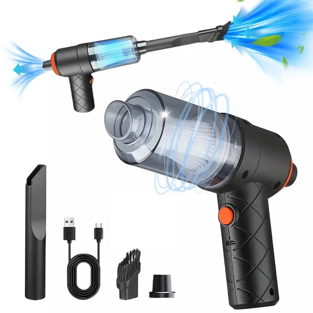Mini Portable Car Wireless Vacuum Cleaner Equipment Handheld Dust Collector Portable Strong Suction Home Cleaning