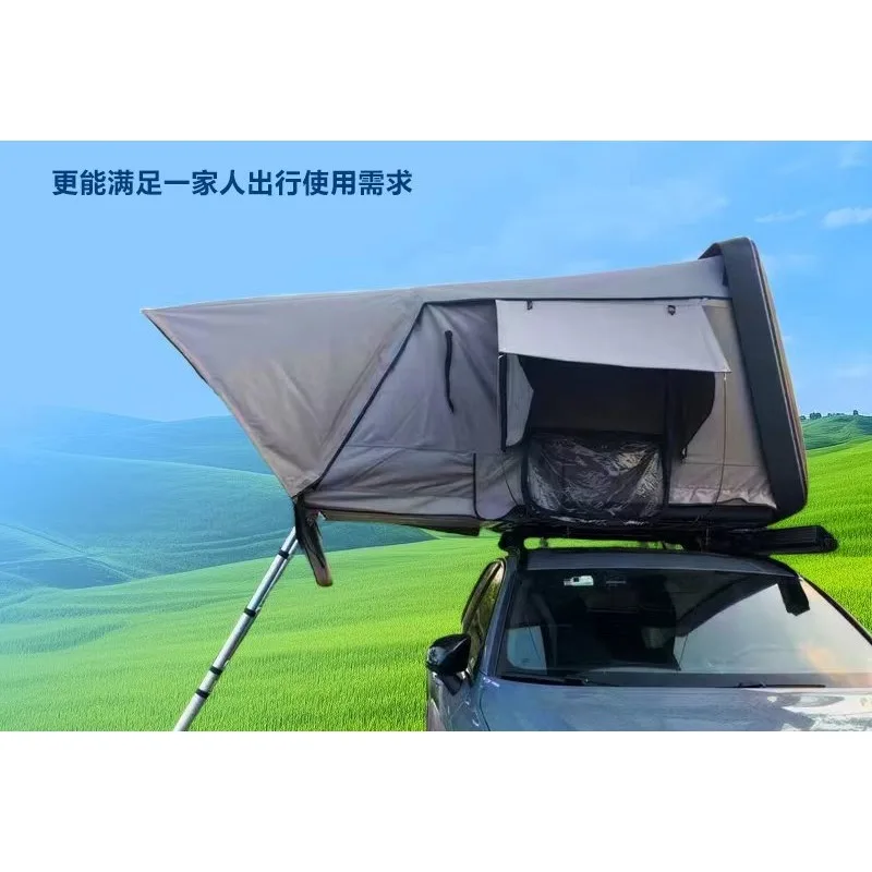 Car roof tent bed hard shell automatic suv car self-driving tour folding rollover tent camping multi-person
