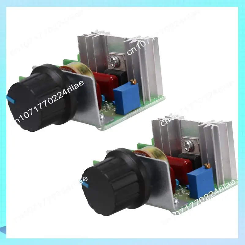 A17Z 2 Pcs Speed Controller For AC Motor AC 220V 2000W Thyristor Motor Speed Control Adjustable Power Controller