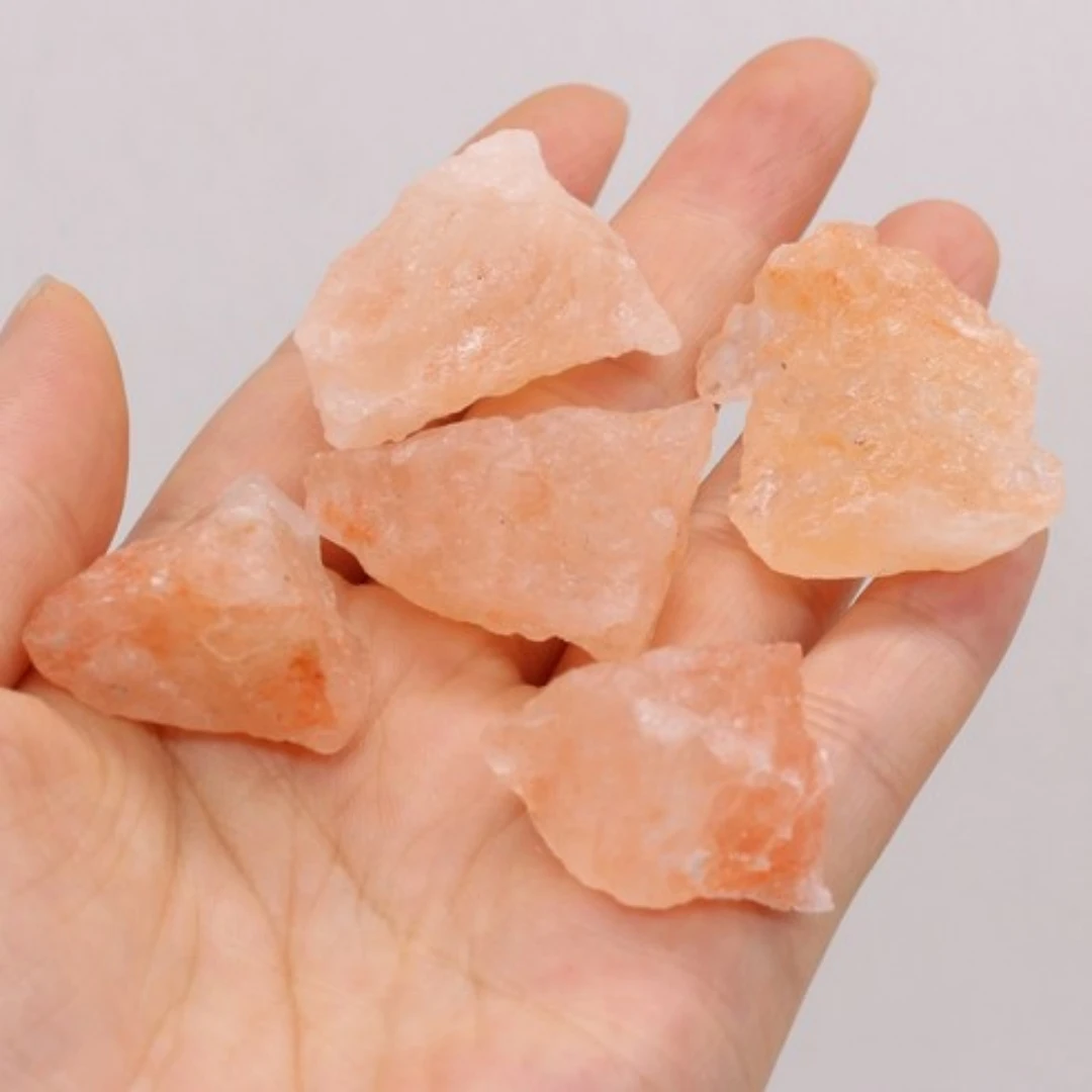 40 جرام/120 جرام/240 جرام حجر خام لملح برتقال الهيمالايا الطبيعي ، ملح برتقالي طبيعي غير منتظم كوارتز ، حجر ملح برتقالي ديكور منزلي ، هدية #3