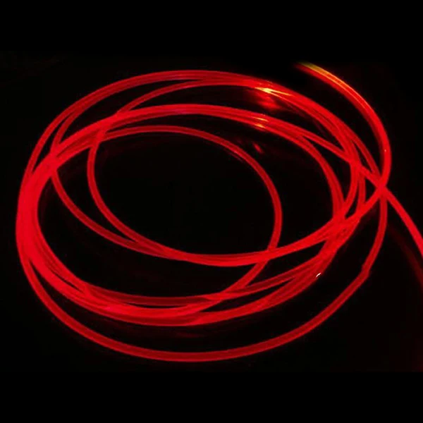 Plastic Glow Optical Fiber Cables Excellent Toughness with Durable Material Suitable for Lighting Decoration