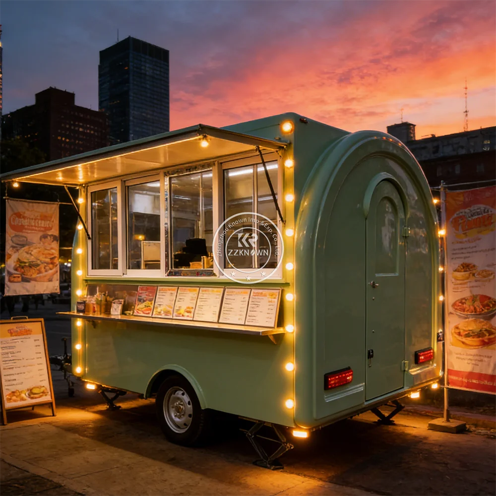 

Commercial Street Catering Truck Mobile Fast Food Kitchen Food Trailer Outdoor Catering Food Truck Fully Equipped