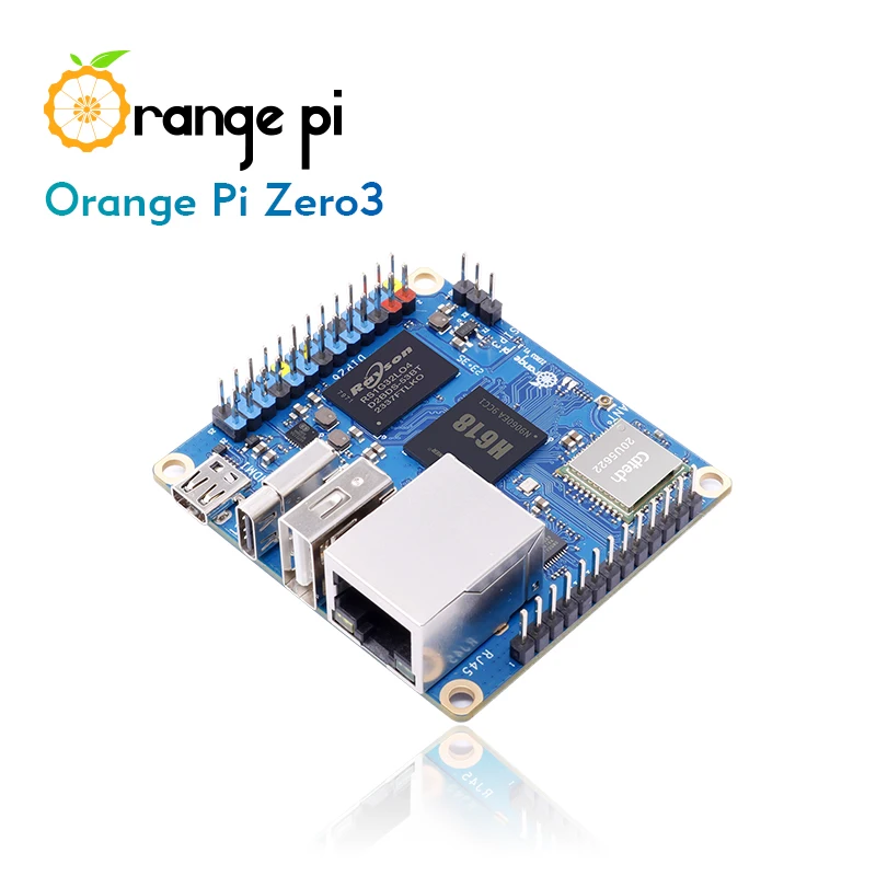 Orange Pi Zero 3 4GB RAM Allwinner H618 WiFi5 + BT 5.0 LPDDR4 16MB SPI Flash Optional Aluminum Case Power Supply for OPI Zero 3 - view 3