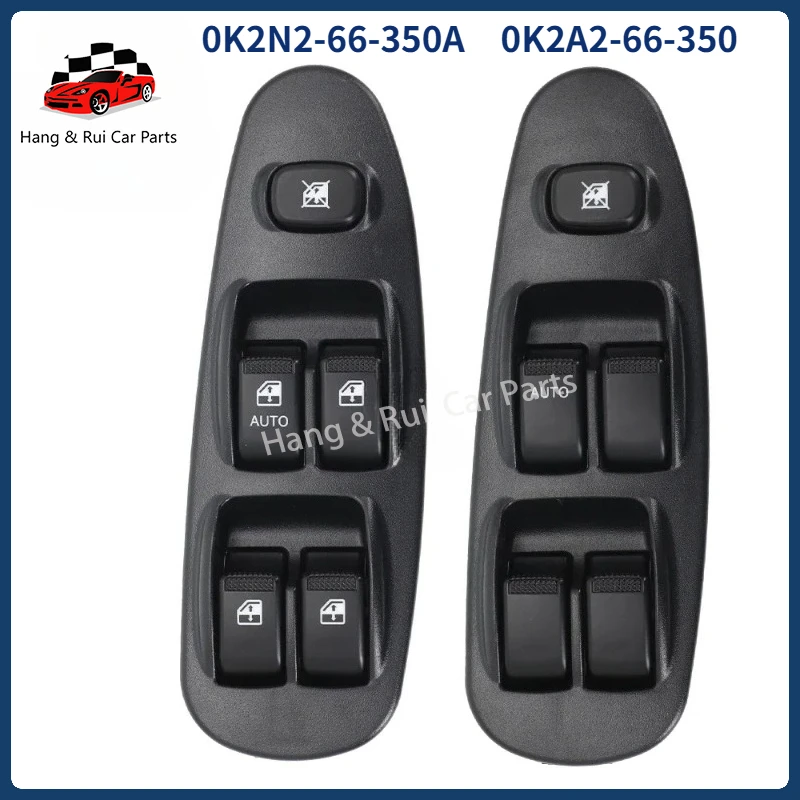 0K2A2-66-350 0K2N2-66-350A Para Kia Sephia 1997-2001 y 2000-2004 Spectra Sedan, Botón Interruptor Elevalunas Eléctrico Delantero Izquierdo 0K2A266350