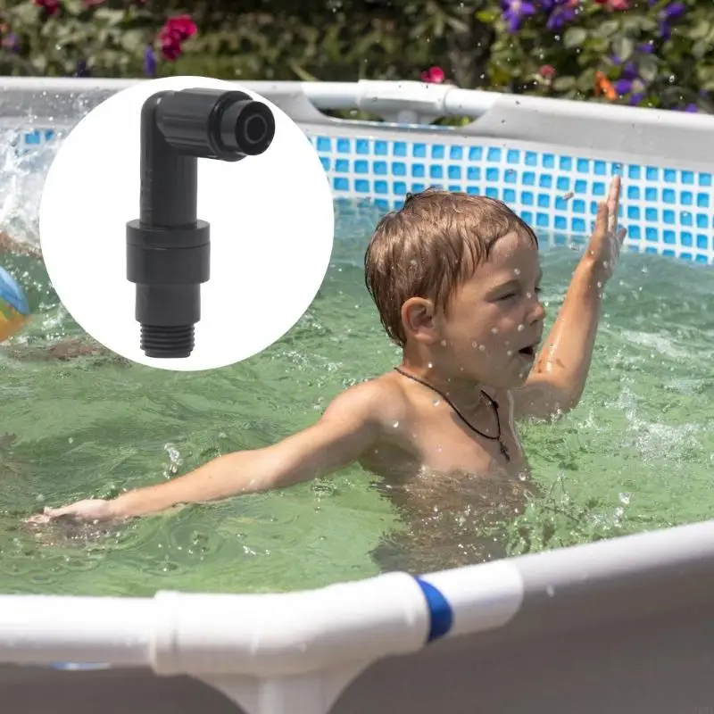 Pool Check Valves Elbow Replacement Fitting, Plastic Threaded Fitting for Pool Circulation Maintenance and Routine Service JOME