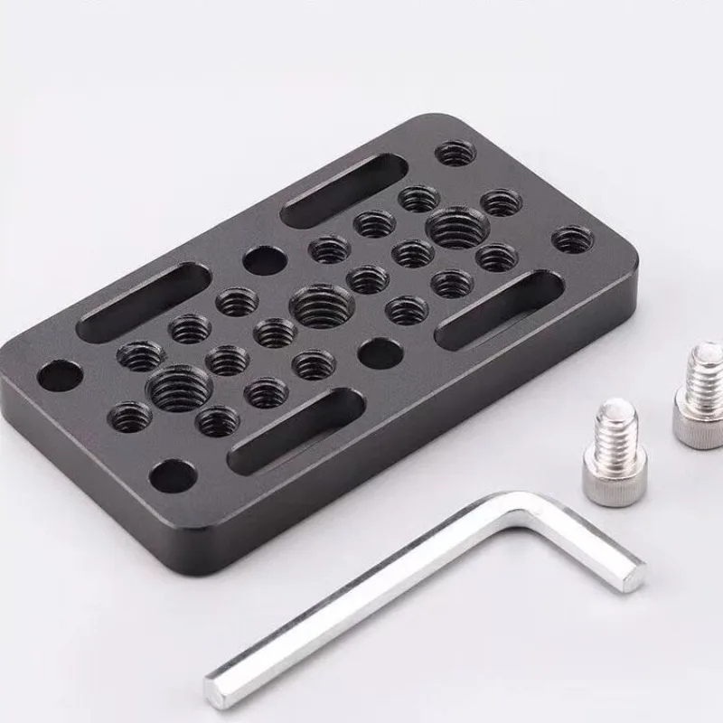 Switching Cheese Plate Camera Easy Plate for Railblocks Dovetails Short Rods For DSLR Camera Cage Rig Expansion Mounting