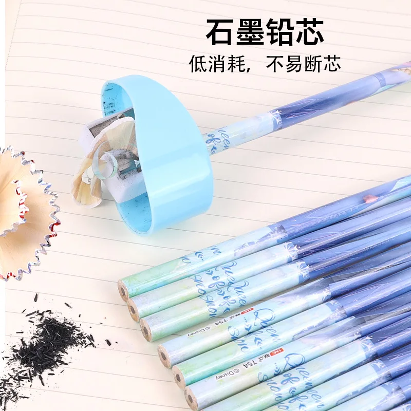 12 قطعة إلسا إلسا سبايدرمان قلم رصاص لطيف أنيمي إلسا HB محاصر أقلام مكتب اللوحة اللوازم المدرسية الأطفال هدايا عيد الميلاد