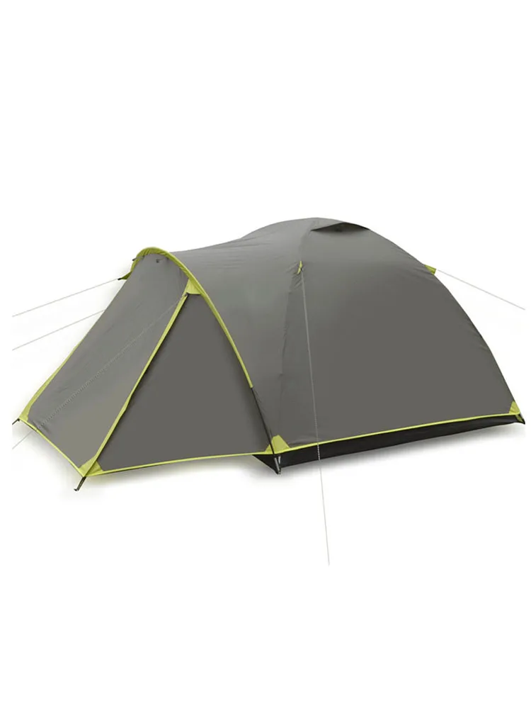 3-4Persons Outdoor Portable Camping Equipment Park Picnic Double-layer Russia Tent Sunscreen and Rainproof Tourist Family Travel