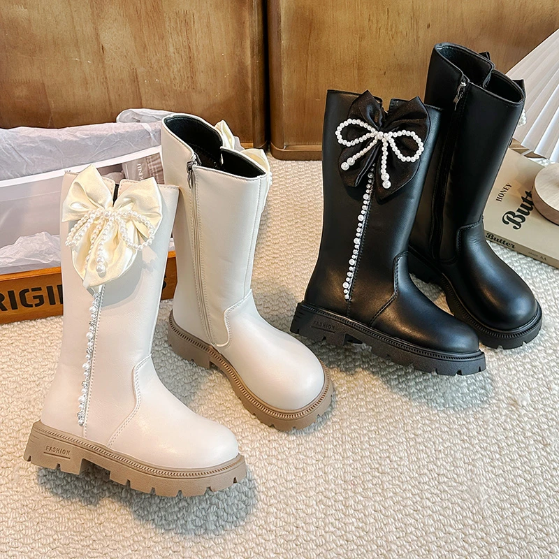 Сапоги Женские Зимние Brand Girls' Shoes 2026 Winter New Child High Boots Comfort Non Slip Girls Snow Boots Zapatos De Mujer