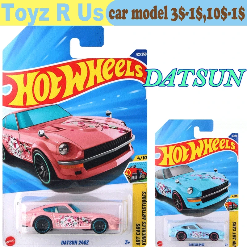 Coche Original Hot Wheels Datsun 240Z, juguetes para niños, vehículos fundidos a presión 1/64, modelo de Metal, Wagon Bluebird, recoger regalo de cumpleaños C4982/2025M