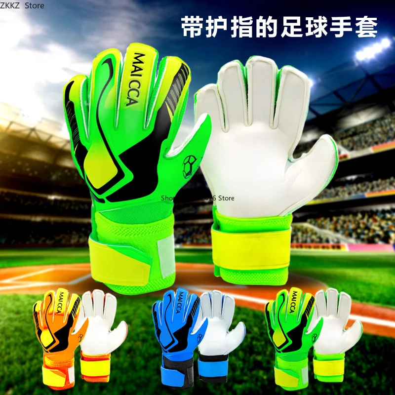 

Professional Goalkeeper Gloves Men Women Adults Kid Football Soccer Goalie Gloves Non-slip Thicken Latex Glove Finger Protection