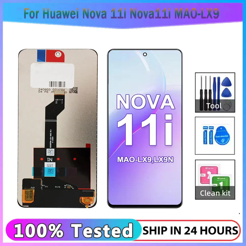 OEM For HUAWEI Nova 11i 6.8''For nova 11i MAO-LX9 MAO-LX9N LCD Display Touch Screen Digitizer Assembly Replacement