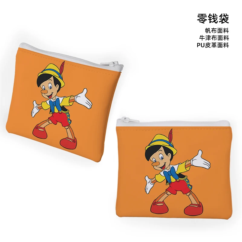 Disney Pinocchio C871 Anime Customized Cosmetics Bags Cartoon Coin Bag Storage Handbag Stationery Birthday Gift