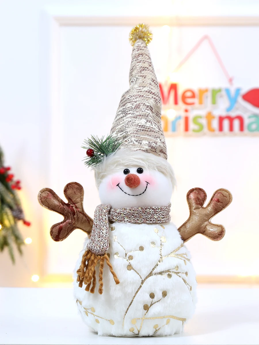 Christmas Snowman Doll Plush Doll Decoration Shopping Mall Window Stacking Scene Decoration Christmas