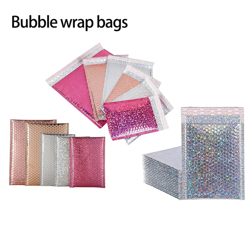 Bubble Mailers, Waterproof Self-Sealing Padded Envelopes, Heavy Duty Shipping Bags for Small Business Storage & Packaging