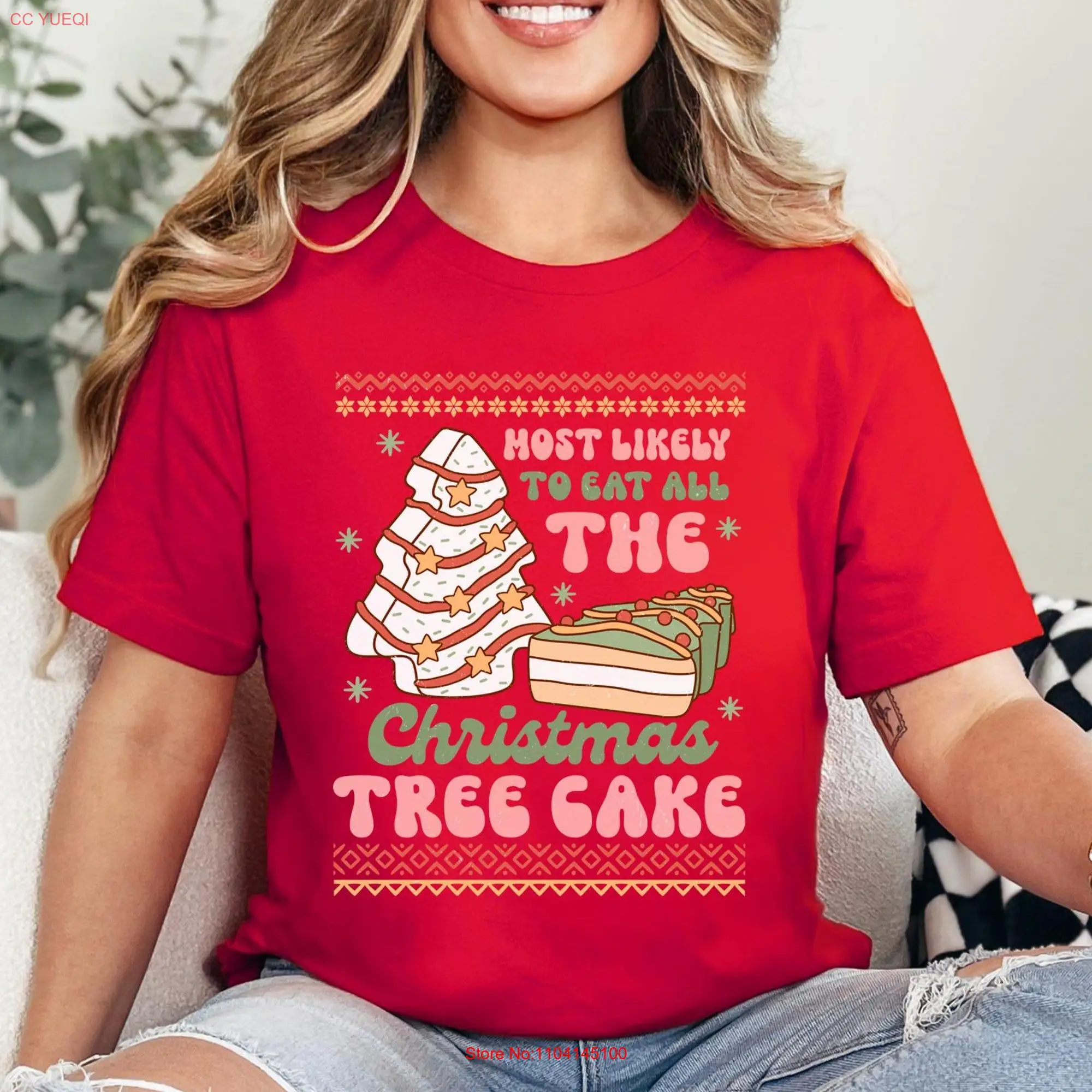 Most Likely T Shirt Cute Christmas Cake Funny Xmas Family Matching 2025 SweaT New Year long or short sleeves