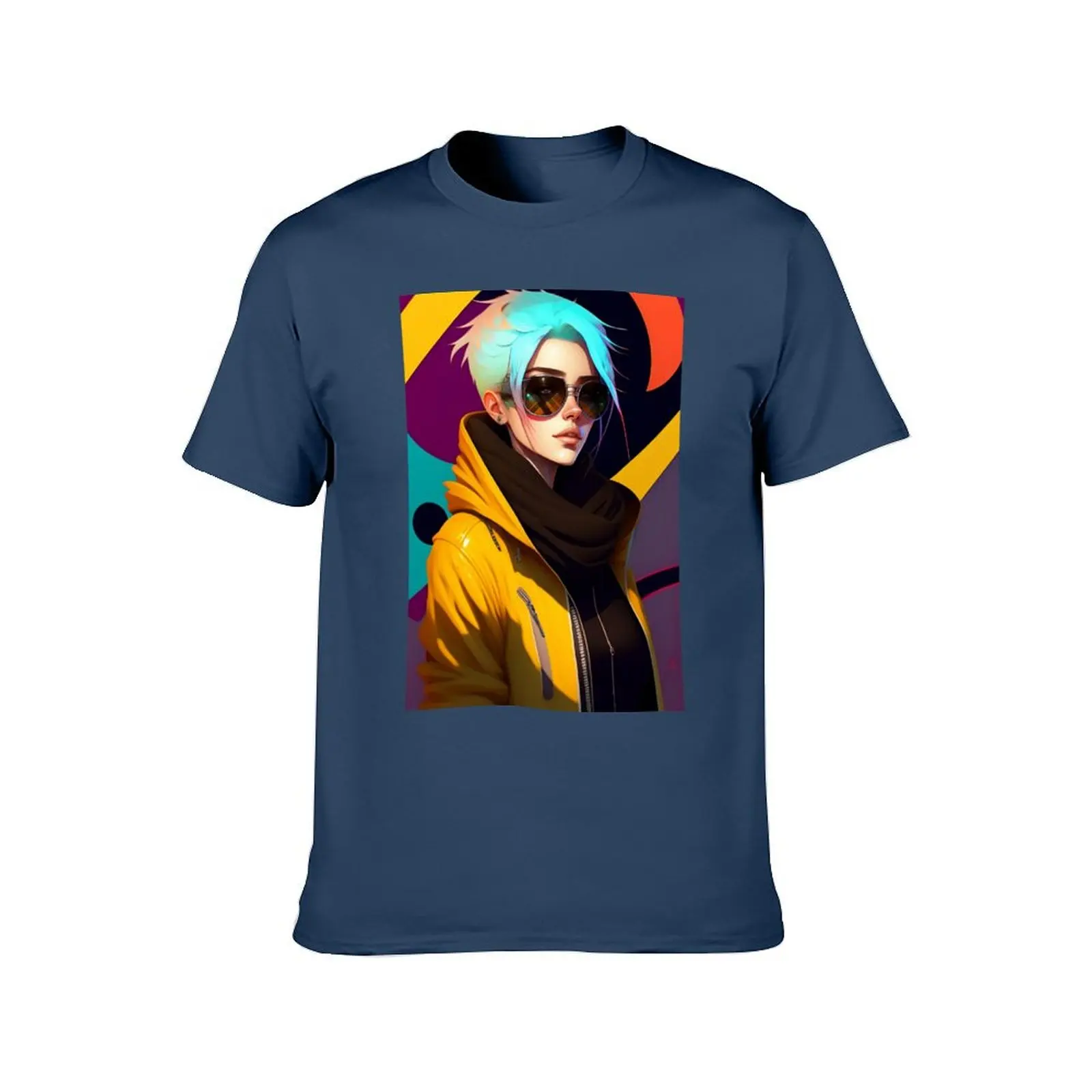 القوطية مثير أنيمي فتاة Stablediffusion Ai الفن الخيال لطيف Steampunk فتاة Midjourney أنيمي شخصيات Cyberpunk مانغا كا تي شيرت