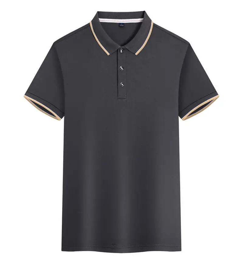 Men's New Solid Color POLO Shirt Short Sleeve Summer Fashion Vibrant Colorful Business and Leisure Comfortable Breathable Top
