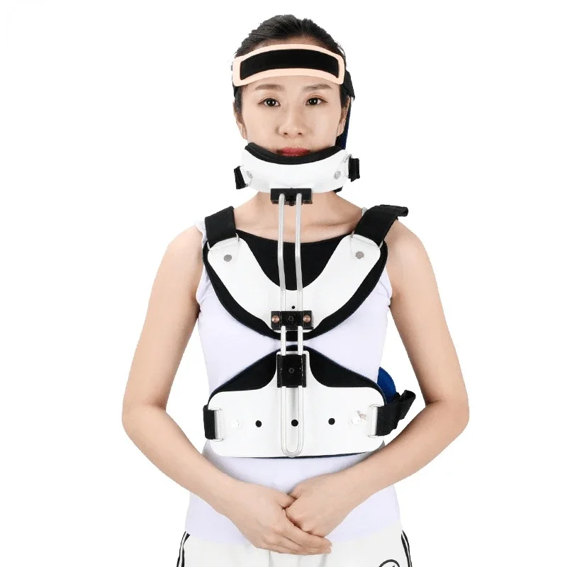 Adjustable Medical Cervical Thoracic Vertebra Orthosis Neck Fracture Fixation Brace Care Support Head Corrective Rehabilitation