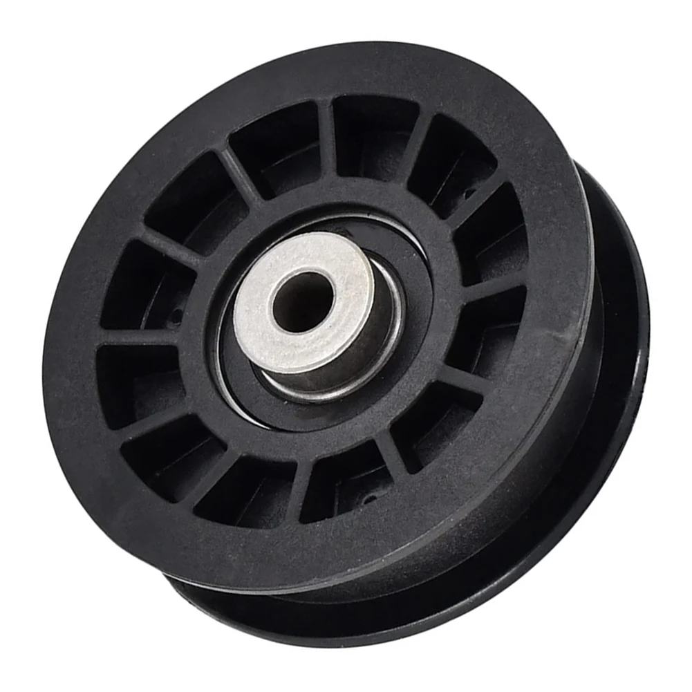 Black Flat Idler Pulley Easy Installation Enhanced Performance High Quality Material Smooth Reliable Performance