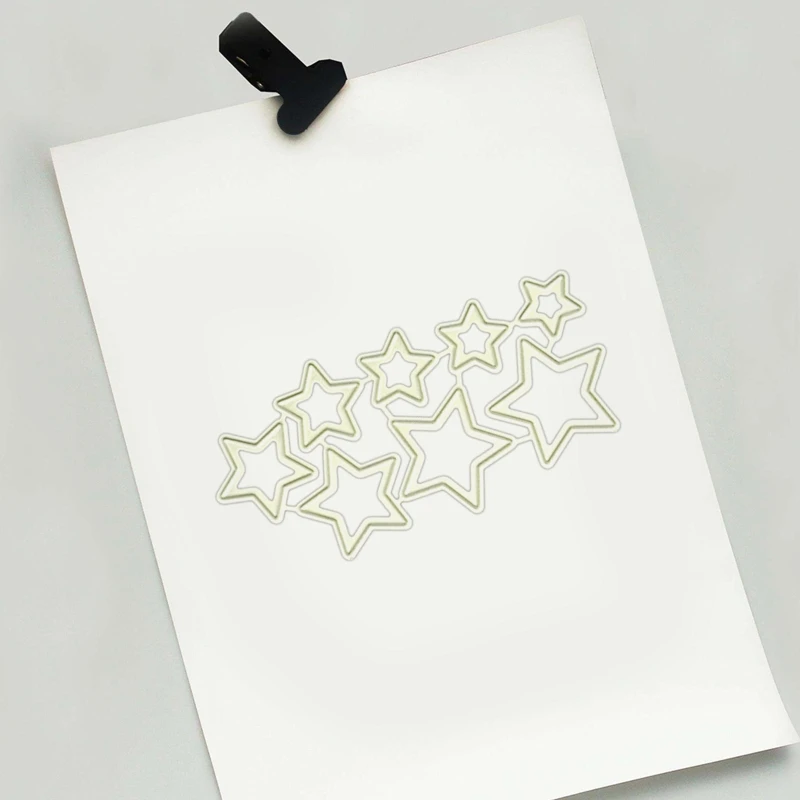 Sterren metalen stansmessen stencil scrapbooking diy album stempel papieren kaart