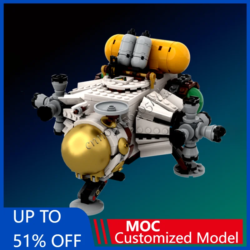 

543Pcs MOC Space Series Outer Wild's Hatchling's Spaceship Model Build DIY Block Originality Assembly Bricks Birthday Toys Gift