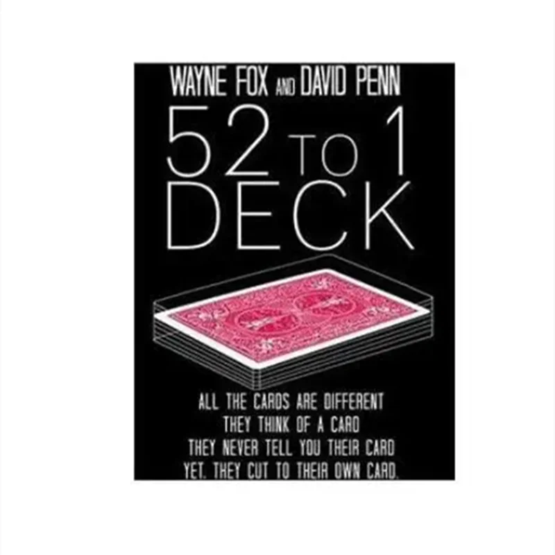 The 52 to 1 Deck (Gimmicks) - Card Magic Tricks Illusions Close up Magic Mentalism  Magician Decks Fun