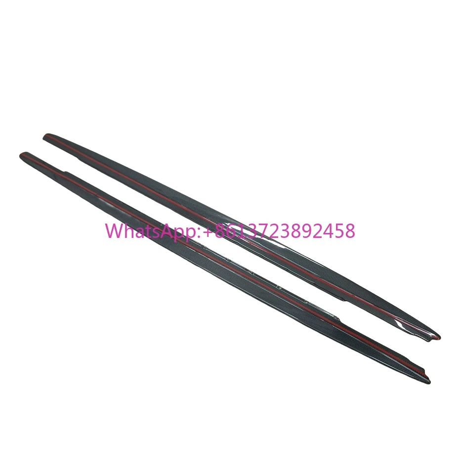 

MP Style Side Skirt Bumper Lips Short Shaft Double-sided Carbon Fiber for BMW New 5 Series G30 F90 M5