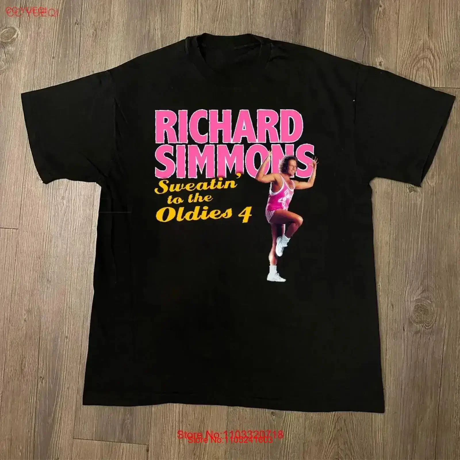 Richard Simmons Sweatin' to the Oldies Adult Cotton T Shirt BL2 573 vintage Washed Comfortable homme Stretched designer clothes