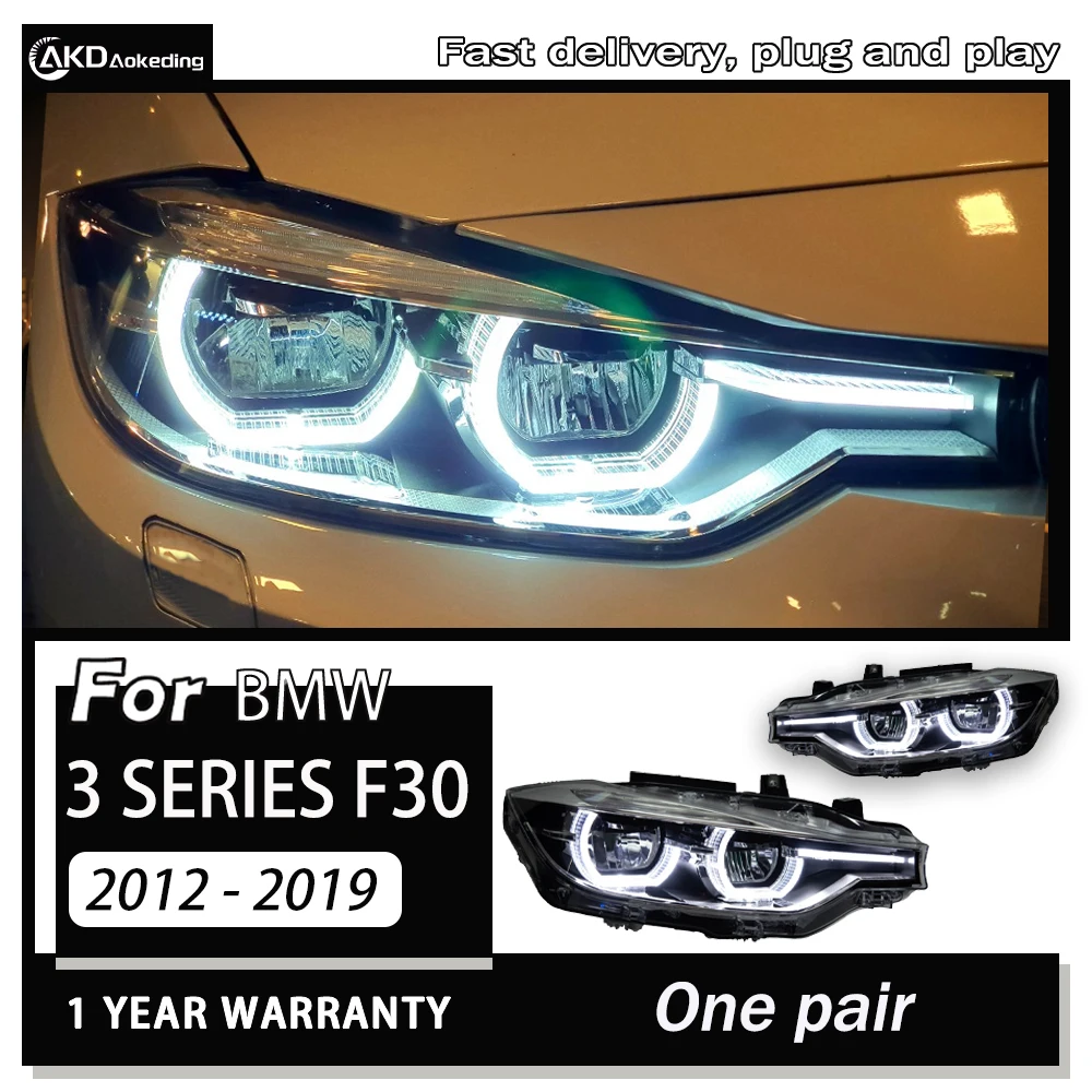 Car Styling Headlights for 3 Series F30 F31 F35 320i LED Headlight 2012-2019 Head Lamp LED Signal Projector  Lens Automotive